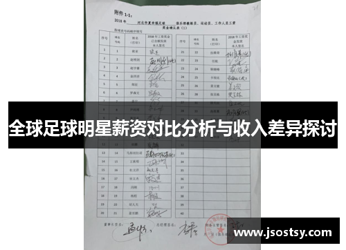 全球足球明星薪资对比分析与收入差异探讨